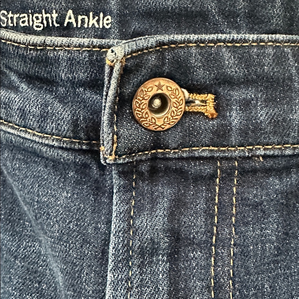 Talbots Flawless High Waist Straight Ankle Jeans 10 - Picture 4 of 12